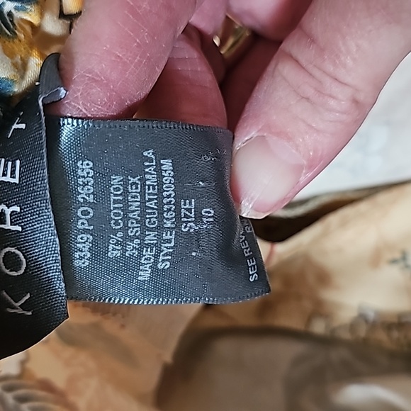 KORET 2pc Cotton Jacket Capri Set Sz 10 Spring Summer - Picture 7 of 7